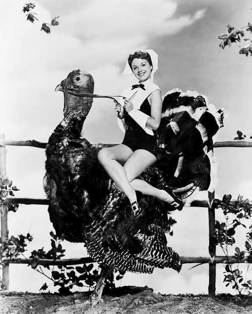 Starlet Rides Giant Turkey